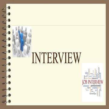Interviews-a brief presentation
