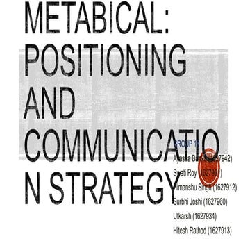 Metabical case study analysis