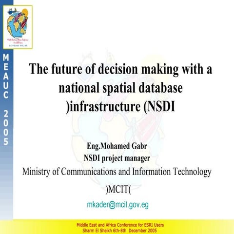 NSDI_ Concepts and Components | PPT
