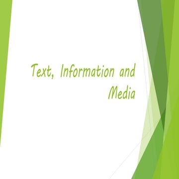 text media information