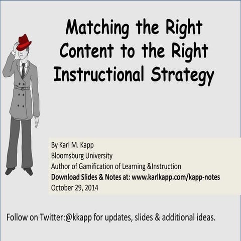 DevLearn Presentation: Matching the Right Learning Content with the Right Lea...