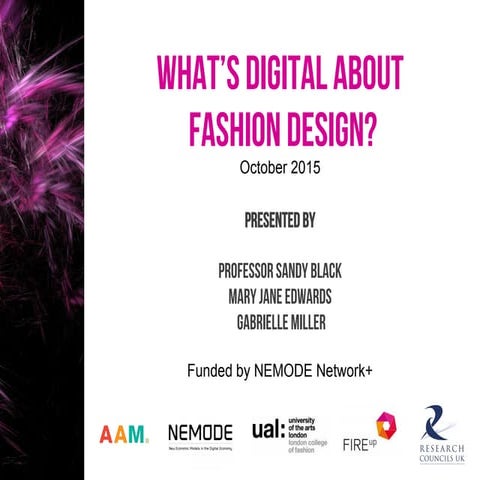 What's Digital about Fashion Design?