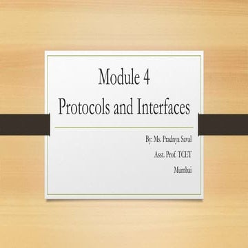 Protocol and Interfaces - IPv4, IPv6, X.25 Protocol, X.75 Protocol