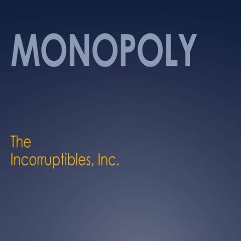 Monopoly market structure