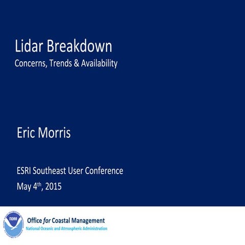 Lidar Breakdown - ESRI SE