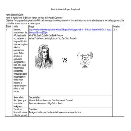 Final multimedia project storyboard