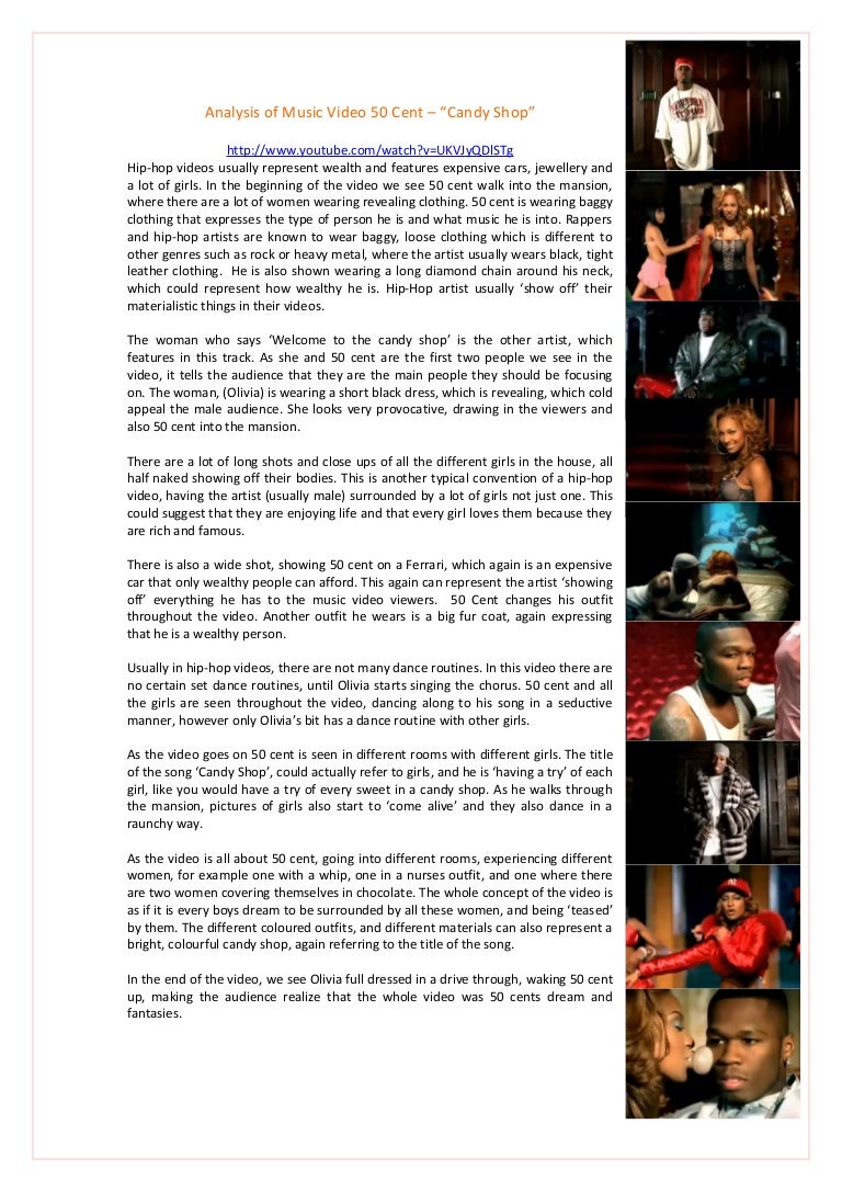 Final Music Video Analysis 50 Cent