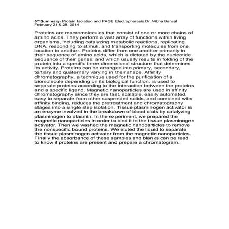Reflective essay biology course | DOCX