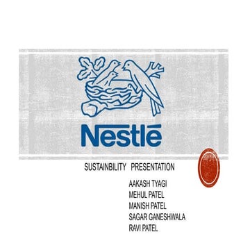 Marketing Presentation Nestle from MakeMyAssignments.com