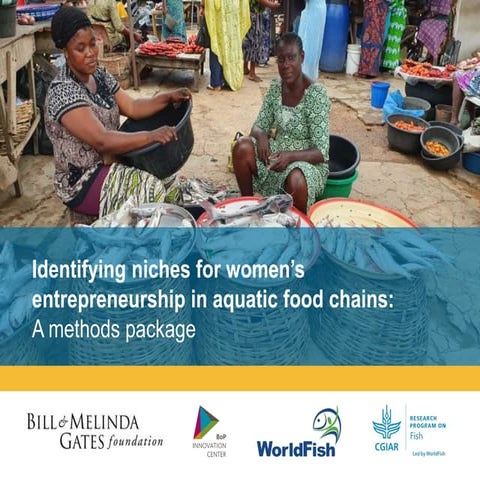 Identifying niches for women’s entrepreneurship in aquatic food chains:  A me...