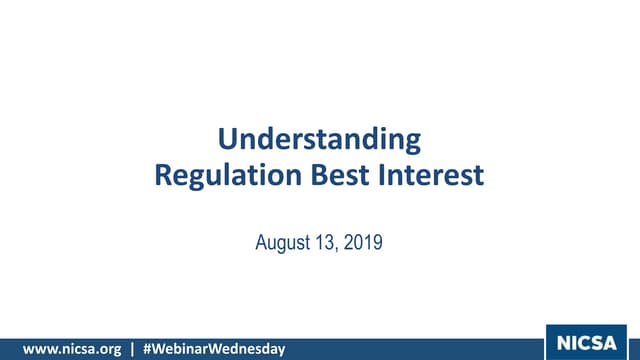 Understanding Regulation Best Interest