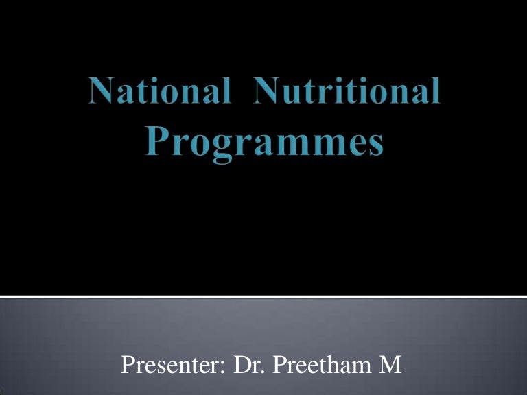 national nutritional programme