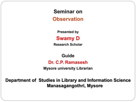 observation method of data collection is most used type for data ...