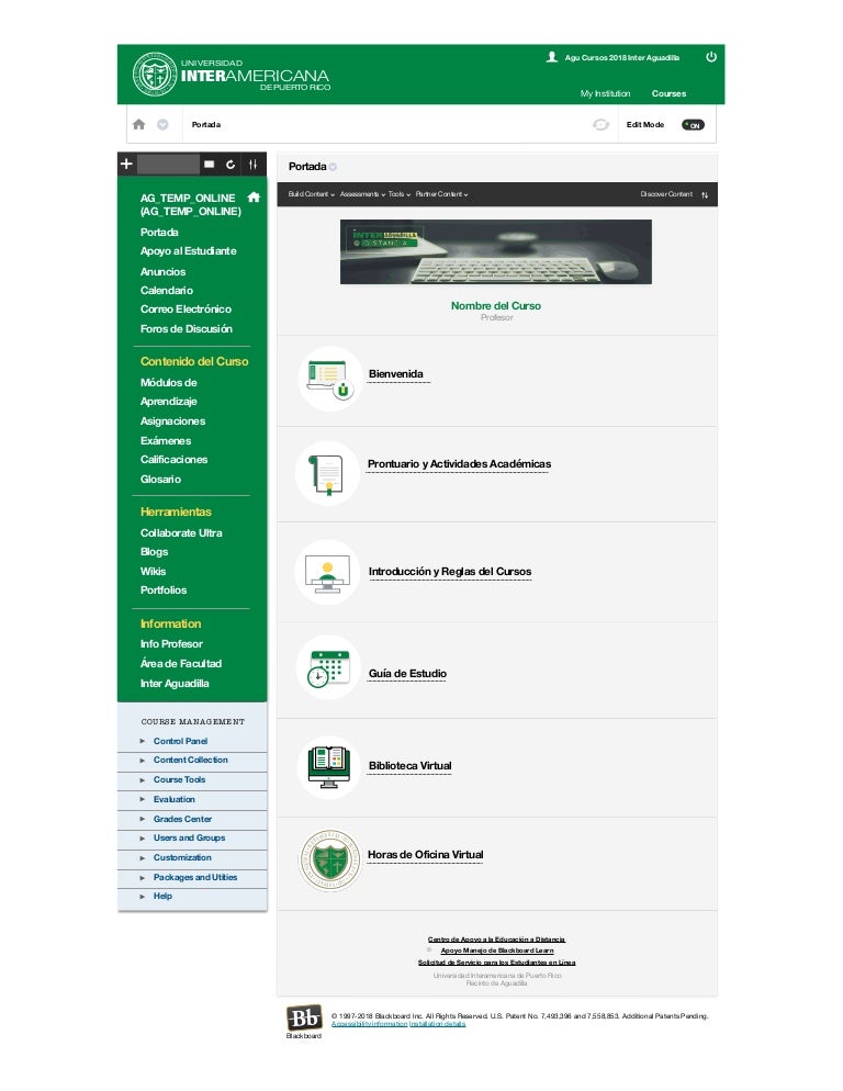 Mockup oficial blackboard inter.edu