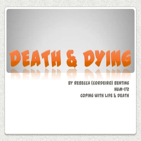 Final on death & dying