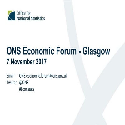 ONS Economic Forum Glasgow 