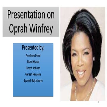 Oprah Winfrey biography