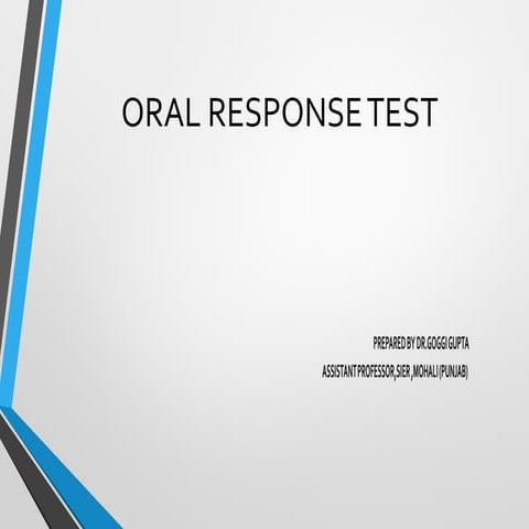  oral test 
