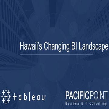 Pacific Point and Tableau Webinar