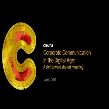 Corporate Communication in The Digital Age
