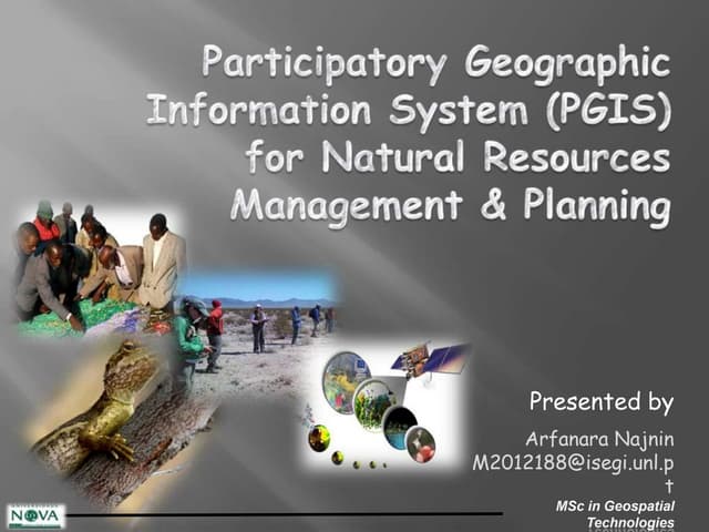 PPGIS FOR NATURAL RESOURCES MANAGEMNT, Najnin, ISEGI