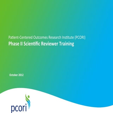 Final phase ii scientific reviewer training