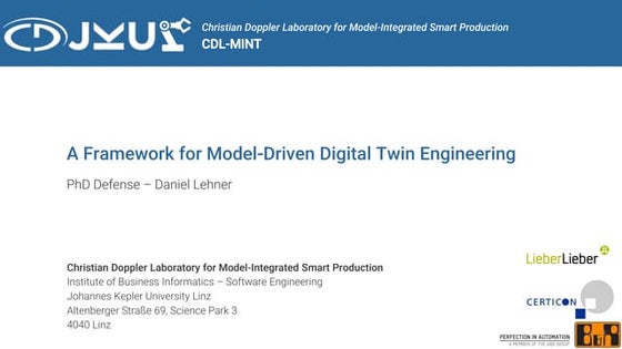 A Framework for Model-Driven Digital Twin Engineering