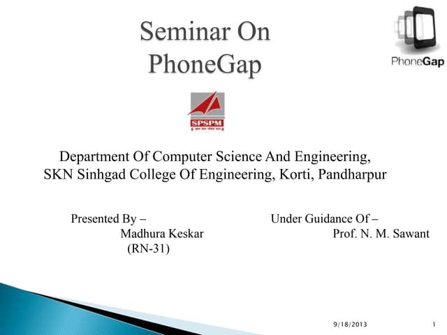 Phone gap
