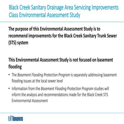 Black Creek Drainage Improvement Study Display Boards