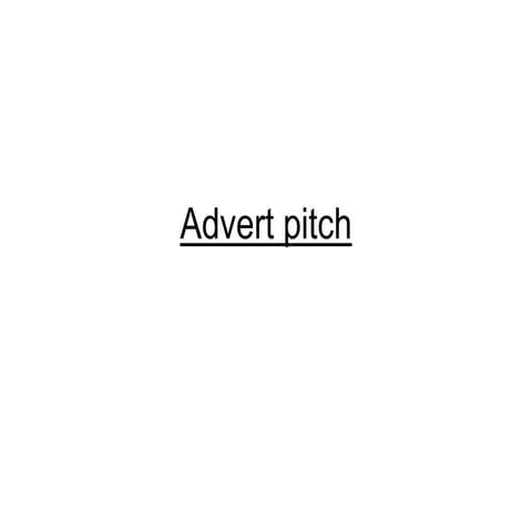 Final pitch