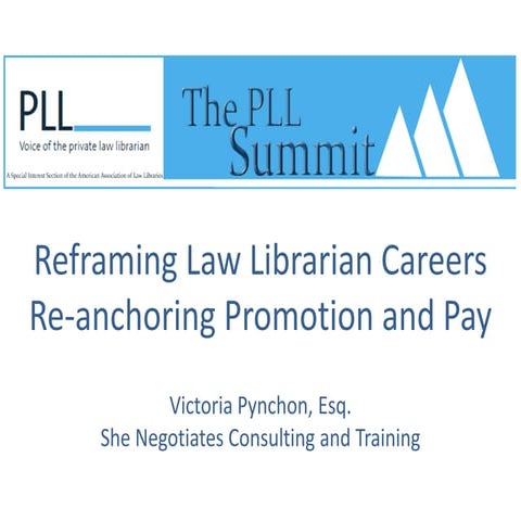 Reframing Law Librarian Careers and Re-anchoring Promotion and Pay