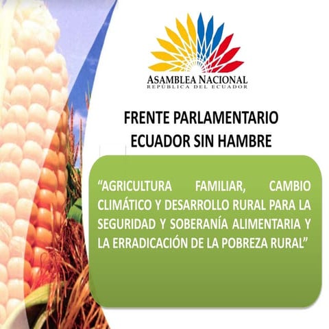 Agricultura familiar, cambio climático y desarrollo rural para la seguridad y...