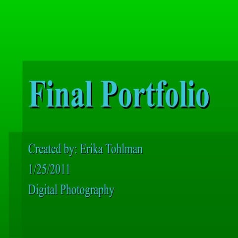 Final portfolio power point