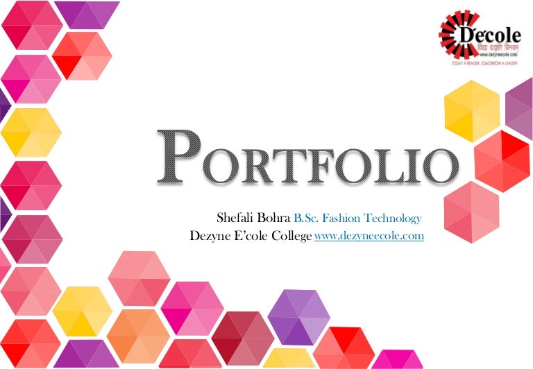 Fashion Design Portfolio By Shafali Bohra B Sc Fashion Design Stude