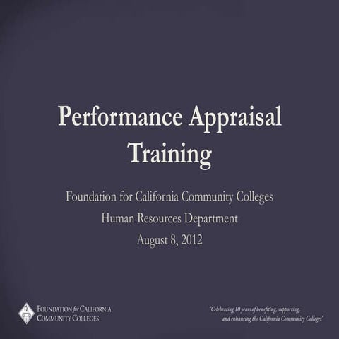 Performance appraisal | PPTX