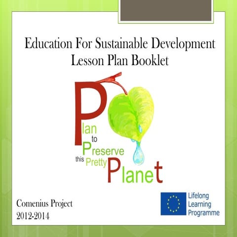 Educational For Sustainable Development Lesson Plan Booklet 