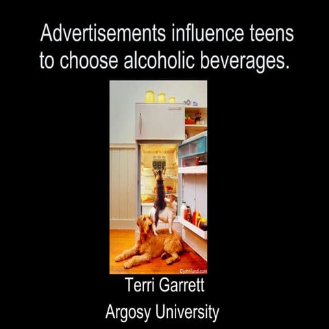 Final Power Point On Advertisement Influences Teens Choose