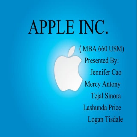 Apple Inc. 2008 Case Study 