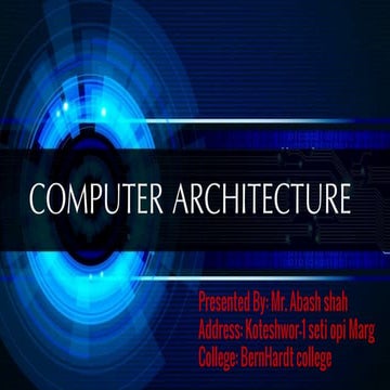 Computer architecture | PPT