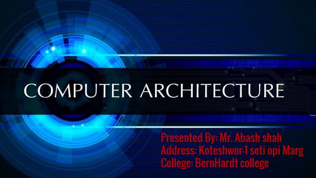 Computer architecture