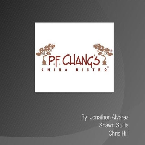 PF Changs Market Strategy