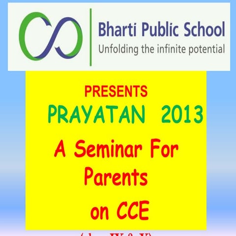 PRESENTATION ON CCE [ IX & X ]