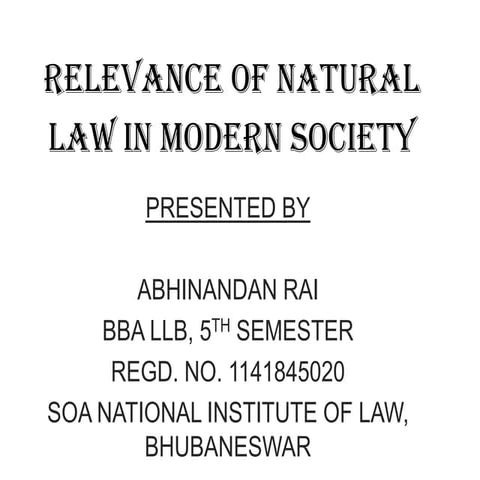 NATURAL LAW 