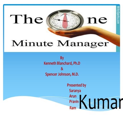 One minute manager presentation | PPT