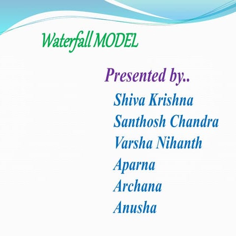 Waterfall model