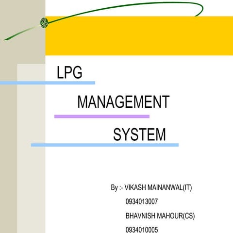 Gas Management System by Vikash Mainanwal
