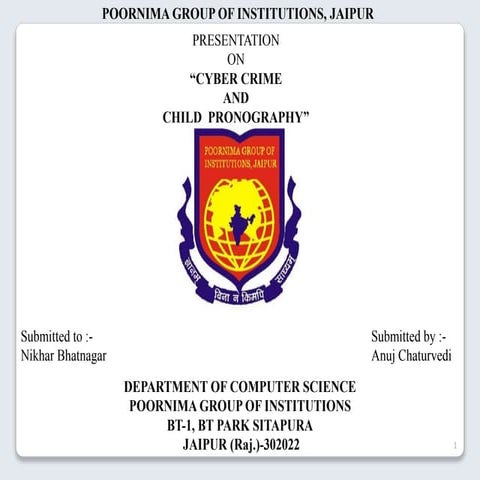 ppt on child pornography and cyber crime