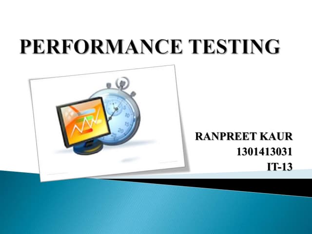 Performance testing
