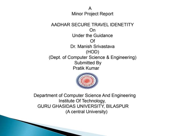 AADHAR SECURE TRAVEL IDENETITY