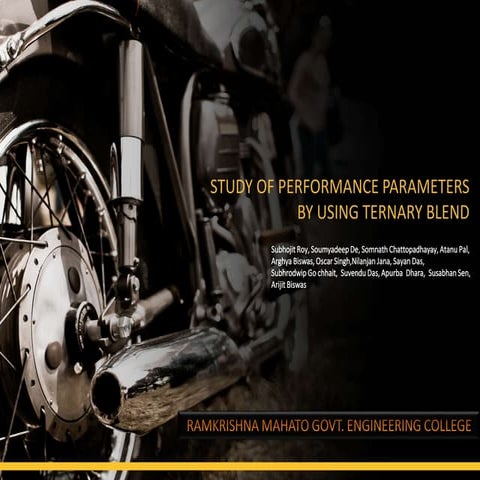 STUDY OF PERFORMANCE PARAMETERS BY USING TERNARY BLEND.pptx